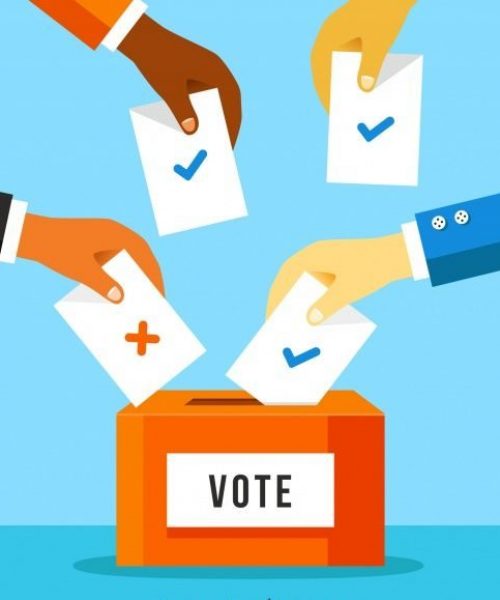 Premium Vector _ Voting and election concept with box